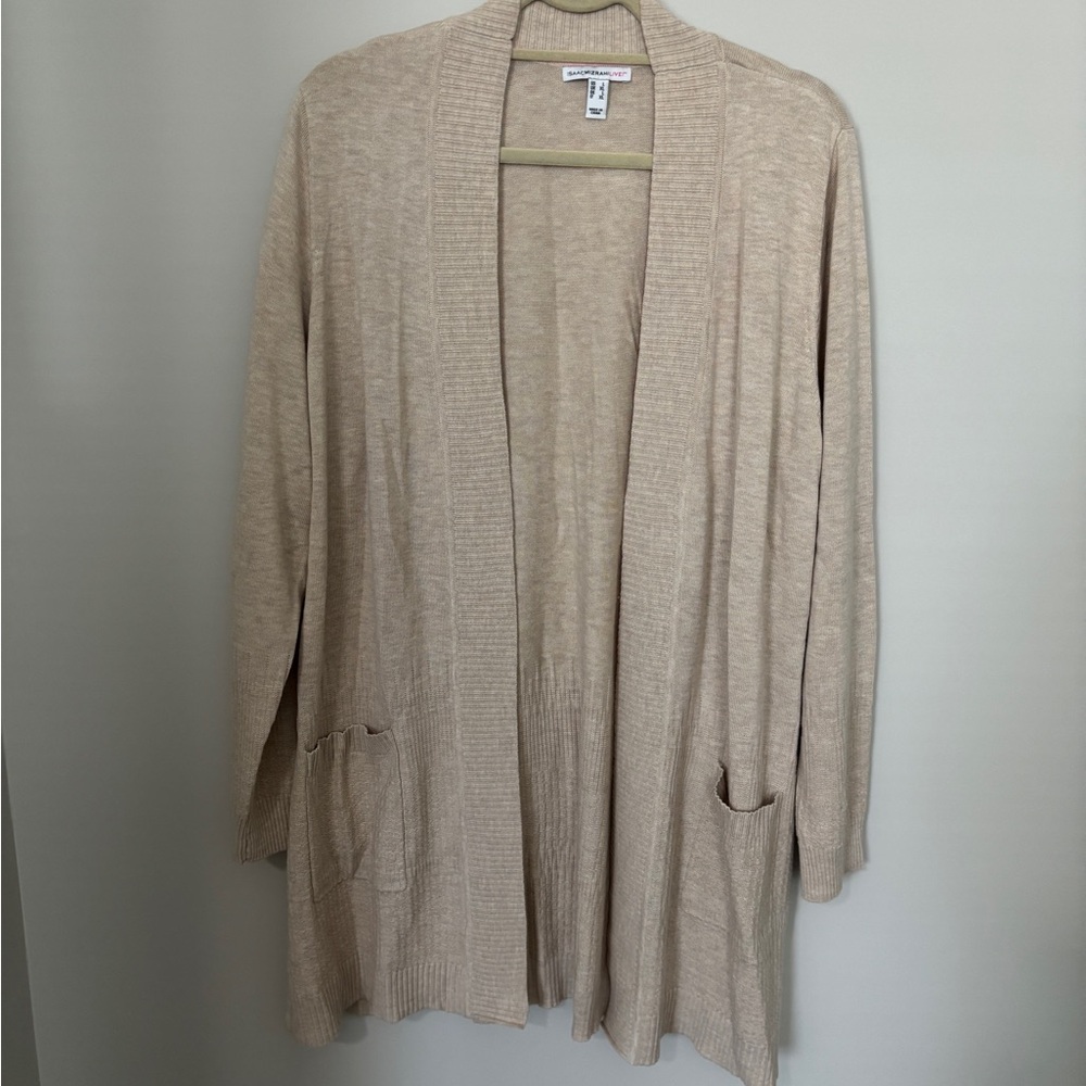 Isaac Mizrahi Women's Beige Cardigan - Reposhing as a little long